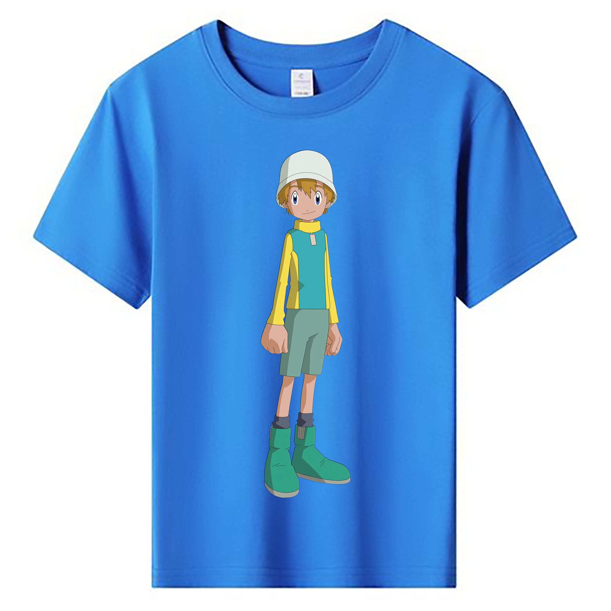 （画像用） Digimon デジタルモンスター/デジモン 綿100％キッズTシャツ（フロントプリント）